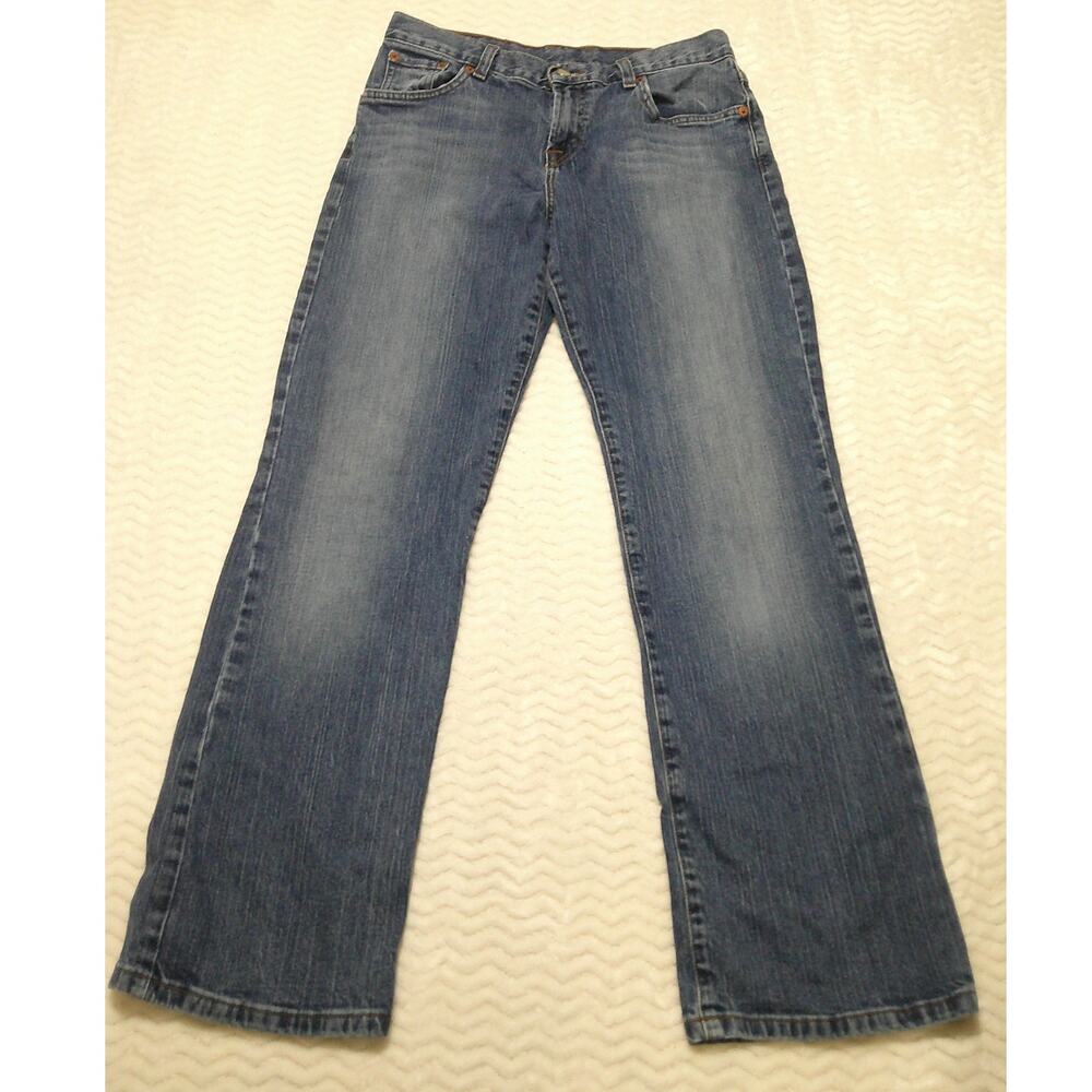 NWOT Lucky Brand Dungarees Jean's Women's 8 Medium Wash Classic Fit Low-R Flair